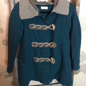 Fiets voor 2 Anthro boiled wool jacket XS